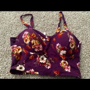 Floral crop top